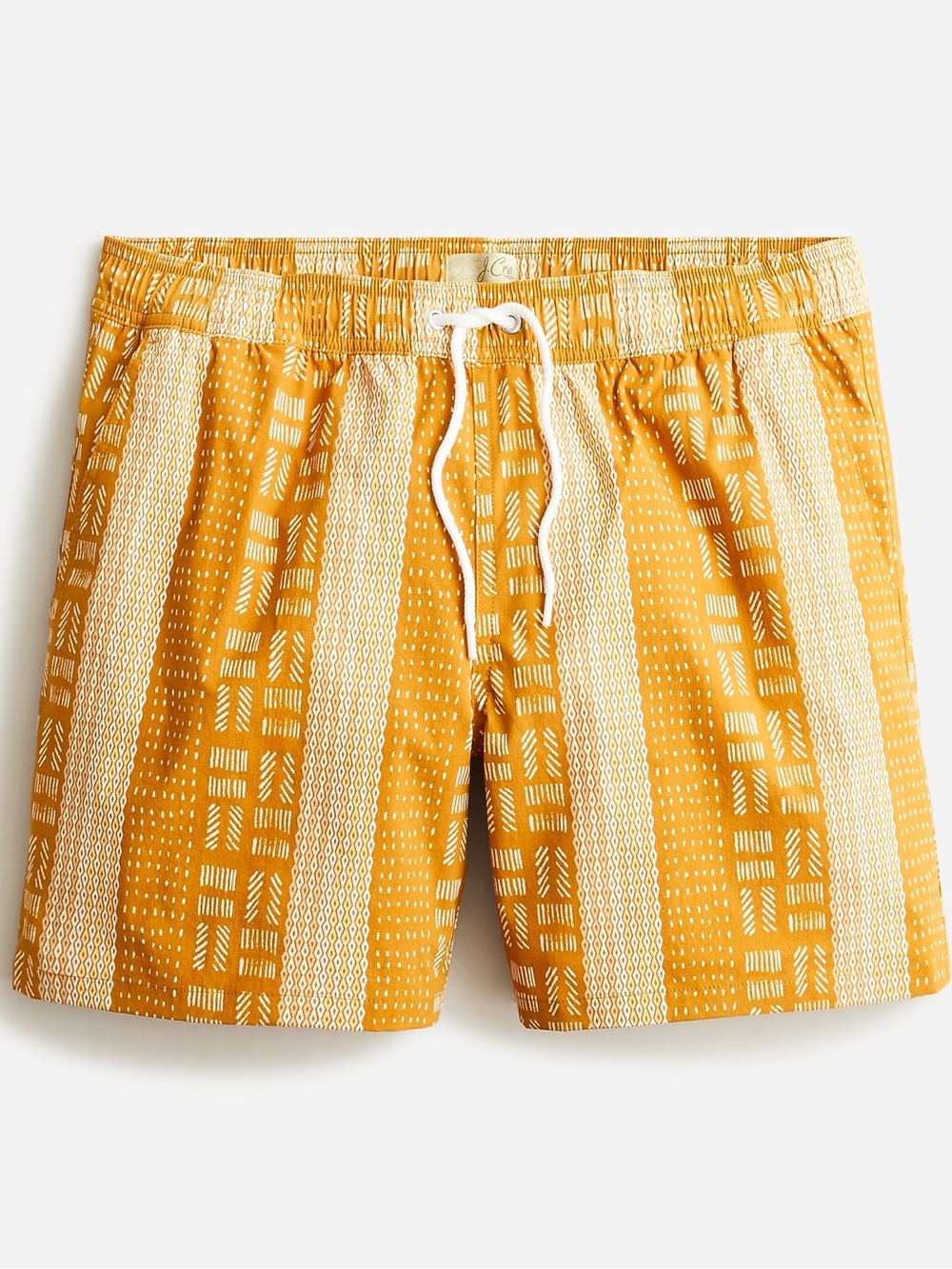 J. Crew | 6" stretch swim trunks in print | Size Medium